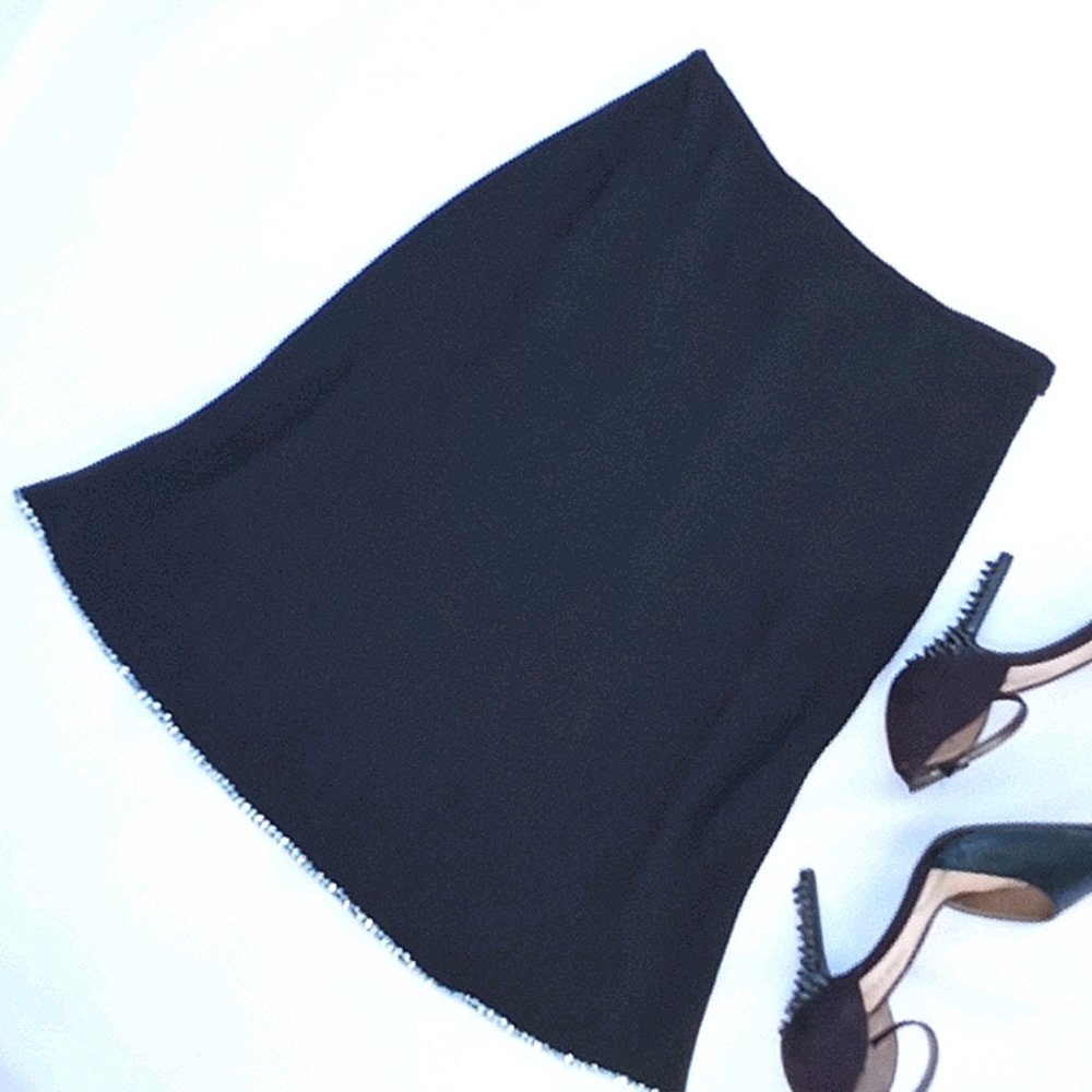 Ann Taylor Beaded Silk Skirt